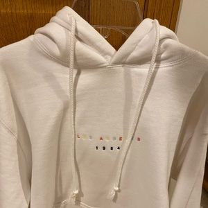 White los angles hoodie